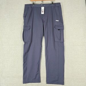 K-Swiss Mens Performance Cargo Pants Charcoal Gray 2XL New With Tags 42x31